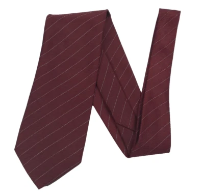 "Corbata Romario Manzini grande y alta borgoña a rayas corbata clásica de negocios 60""" Foto 1 de 4