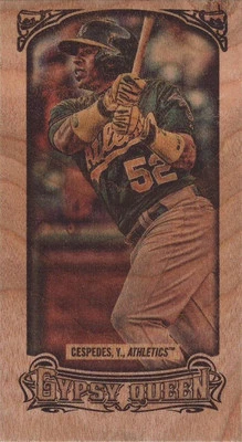 YOENIS CESPEDES 2014 TOPPS GYPSY QUEEN WOOD MINI 3/5! BONUS & FREE SHIP! METS! - Image 1 of 3