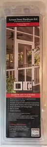 Screen Tight ~ Screen Door Hardware Kit ~ Black Heavy Duty ~ Brand New ~ Sealed - Picture 1 of 5