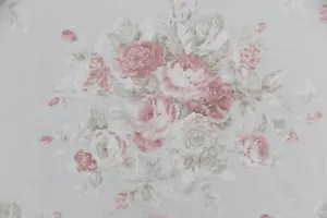 RALPH LAUREN CURTAIN FABRIC DESIGN "Wainscott Floral" 3.45 METRES CAMEO PINK - Picture 1 of 8