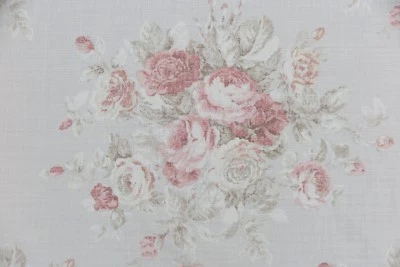 RALPH LAUREN CURTAIN FABRIC DESIGN  "Wainscott Floral" 2.7 METRES CAMEO PINK - Imagem 1 de 4