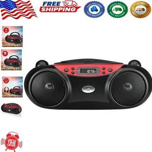 Top-Loading CD Player with Built-In Stereo & AM/FM Radio - Compact Boombox - Picture 1 of 10