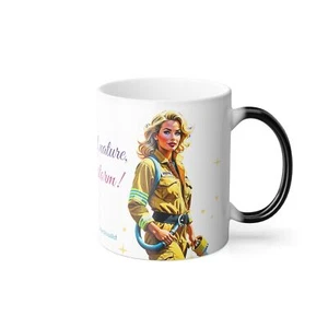 Heat-Reactive Mug for Strong Women - Firefighter - Color Morphing Mug, 11oz - Picture 1 of 9