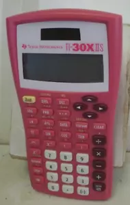 Texas Instruments TI-30X II S Calcolatrice scientifica solare - ROSA - TESTATA - Foto 1 di 6