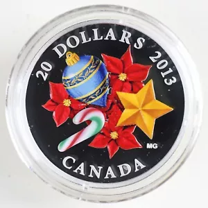 Moneda de plata fina 99,99 % bastón de caramelo navideño de Canadá 2013 en OGP - Imagen 1 de 18