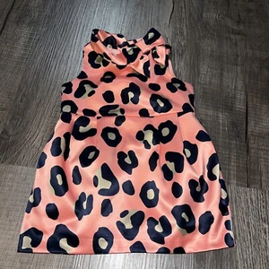 JANIE & JACK satin leopard Sleeveless tank Dress Girl’s Size 12-18 months pretty - Picture 1 of 7