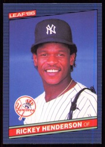 1986 Leaf Rickey Henderson New York Yankees #37