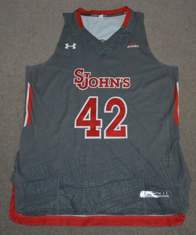 St Johns University Red Storm Basketball 2014 Under Armour AUTHENTIC Game Jersey Cover