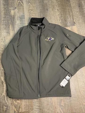 Baltimore Ravens Size Medium 10/12 Youth Full zip jacket NFL Team Apparel NEW Cover