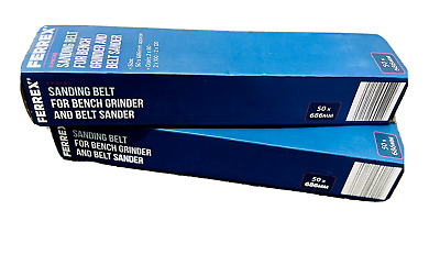 12x Pieces FERREX® Sanding Belt 50 X 686 Mm, 4x Each Belts Of 80/100/120 Grains • 9.99£