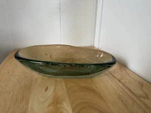 Vintage Art Glass Bowl Clear Oval BLENKO? - Picture 1 of 12
