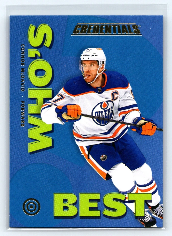 2023-24 Upper Deck UD Credentials Who's Best WB-CM Connor McDavid, Edmonton Oile - Image 1 of 2