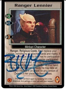 BABYLON 5 SEVERED DREAMS RANGER LENNIER EMBOSSED AUTOGRAPH - Picture 1 of 1