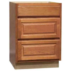 Hampton 24 in. W x 24 in. D x 34.5 in. H Assembled Drawer Base Kitchen Cabinet i - Picture 1 of 8