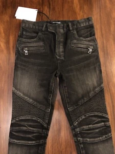 Jean motard noir garçon BALMAIN taille 12 ans - Photo 1/10