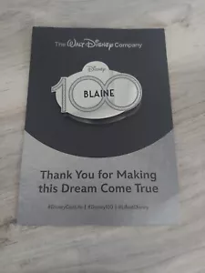 disney 100 cast member Name Tag Blaine - Picture 1 of 2