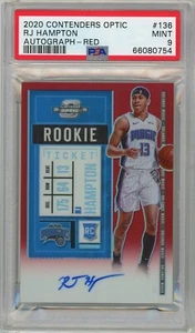 2020 Contenders Optic RJ Hampton Autograph Red #136 PSA 9 P1296 - Bild 1 von 2