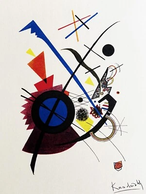 Litografía Wassily Kandinsky Certificado de Autenticidad Original Mourlot Publicado - Piet Mondrian Foto 1 de 4
