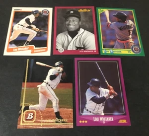 LOTE DE 5 CARTAS LOU WHITAKER 1994 BOWMAN 1988 Y 1990 PUNTUACIÓN 91 ESTUDIO 90 FLEER TIGERS - Imagen 1 de 1