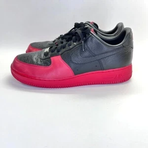 Nike Air Force 1 Low Black Size 11 Black & Red 318274-001 2007 - Picture 1 of 22