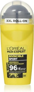 LOreal Men Expert Roll On Invincible Sport 96H Anti-Perspirant Deodorant 50ml - Picture 1 of 7