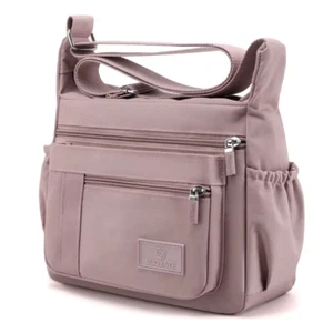 Waterproof Women Crossbody Bag Nylon Shoulder Bag Soft Single Strap Purse Zipper - Picture 1 of 12