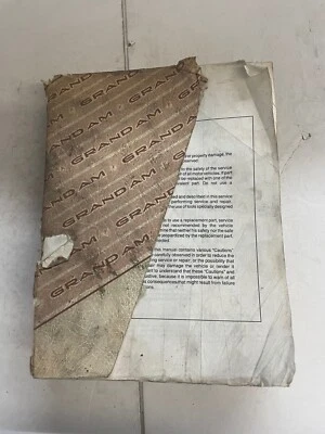 Pontiac Grand AM GM 1989 servicio manual de reparación de taller Foto 1 de 3