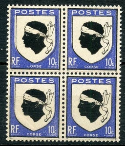 STAMP / TIMBRE FRANCE NEUF N° 755 ** BLOC DE 4 ARMOIRIES CORSE - Photo 1/1
