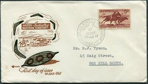 1961 Australia 5/- Cattle High Value Stamp Royal Addressed First Day Cover, GC - Bild 1 von 1