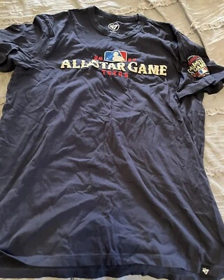 MLB Baseball 2014 All Star Game Sewn '47 Brand Gray MEDIUM Shirt FREE SHIP Texas - Image 1 of 3