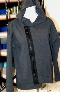 Damen Sweat Jacke Kapuze asymmetrische Jacke von Niminou gr. 38 - Bild 1 von 3