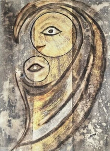Zeichnung von REME alias Regine Mercier 16,25x12,25 - Bild 1 von 3