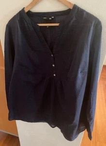 ++ Damen Umstandsmode Bluse H&M MAMA dunkelblau Gr. L ++ - Bild 1 von 3