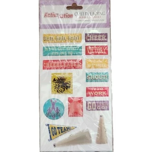 Activ Nation Cheerleading Bubble Stickers Acid Free - Picture 1 of 2