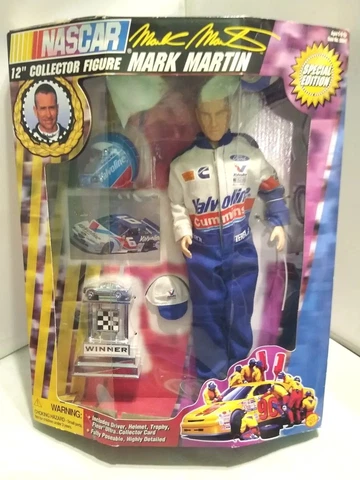 VTG Mark Martin NASCAR 12" Collector Action Figure Doll TOYBIZ Special Edition Cover