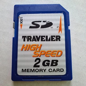 2GB TRAVELER SD Card - For Digital Camera / Dash Cam / Portable Audio. (refB) - Picture 1 of 3