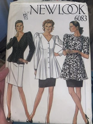 Vintage New Look Skirt Outfit Sewing Pattern 6083 Size 8-18 Uncut  - Image 1 of 3