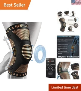 Professionelle Kupfer Kniebandage für sofortige Schmerzlinderung - FSA/HSA-fähig, klein - Bild 1 von 10