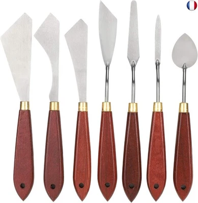 Garosa Ensemble de 7 Couteaux à Palette en Acier Inoxydable, Spatules de  - Photo 1/4