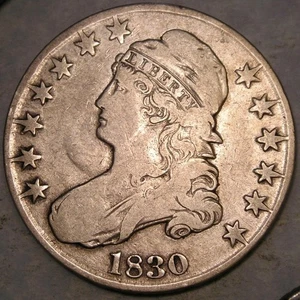 1830 MÜTZENBÜSTE HALF DOLLARS O-114 GROSSBRIEFE/ATTRAKTIVE MERKMALE SELTENE AUSWAHL - Bild 1 von 4