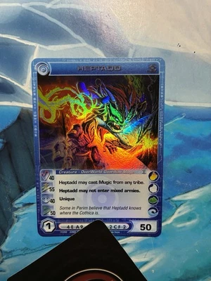 Heptadd 4 Elements. Dawn of Perim 1st ed Holofoil Ultra Rare Chaotic TCG Card NM - Image 1 of 4