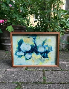 Gerda Hansen (1911) Ohne Titel. Datiert 1965. New York. Öl und Emaille. RAR. - Bild 1 von 5