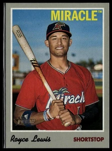 Topps Heritage Minor League #100 Royce Lewis 2019 - Imagen 1 de 2