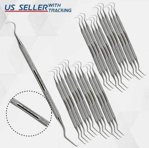 25 piezas Sonda dental #5 Explorer instrumentos de dentadura de doble extremo grado alemán - Imagen 1 de 3