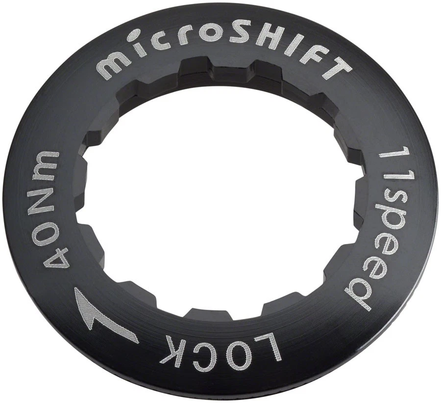 microSHIFT Cassette Lockring - Alloy, Black - Image 1 of 1