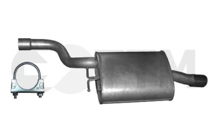 Silencieux Arriere+ pour BMW 5 E39 2.0 2.2 2.5 2.8 3.0 1998-2003 - Photo 1/1