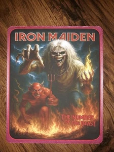 Tapis de souris Iron Maiden numéro de la bête tapis ordinateur accessoire de bureau - Photo 1/1