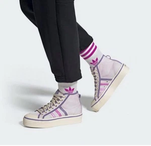 ENVÍO GRATUITO NUEVO ADIDAS PLATAFORMA NIZZA MID W US7 UK5.5 24 cm - Imagen 1 de 10