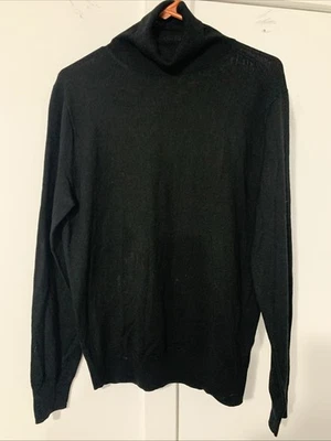 J. Crew Feminino Lavável à Máquina Lã Merino-Mistura Gola Alta Preto P Novo sem etiquetas - Imagem 1 de 4