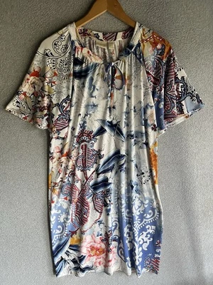 Vestido Chicos Mujer 1 Floral Cachemira Estampado Abstracto Boho Kimono Manga Artístico  Foto 1 de 4